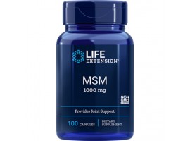 Life Extension MSM (Methylsulfonylmethane) 1000mg, 100 capsules